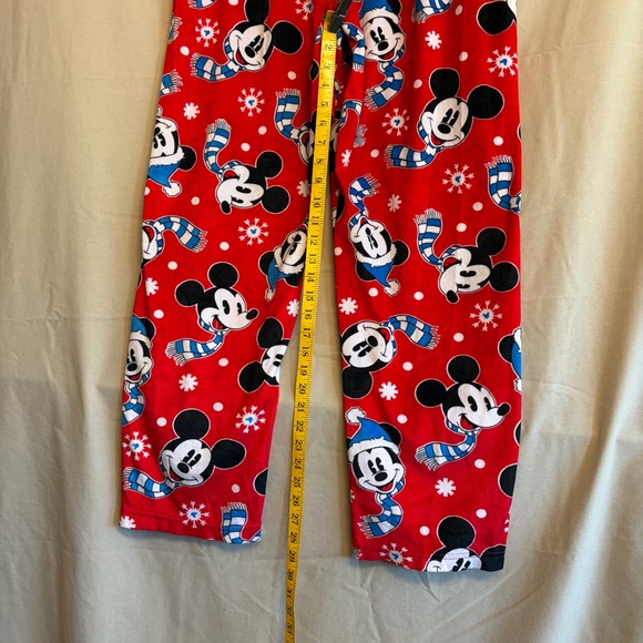 Disney Mickey Mouse Women’s L Winter Theme Fleece Lounge/Pajama Pants - Picture 6 of 7